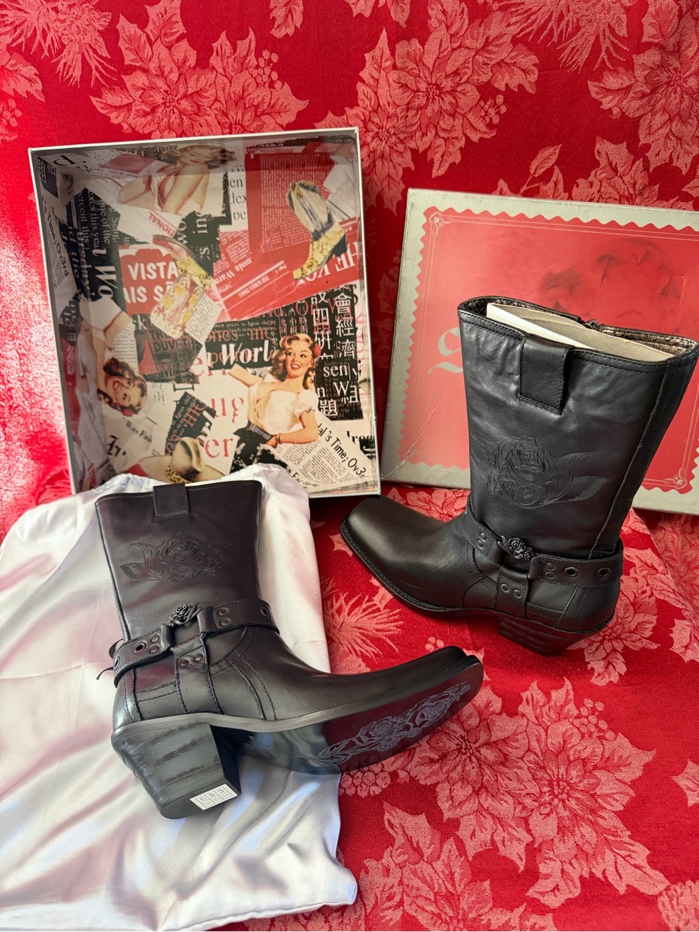 Leather Mitzi Western Boots